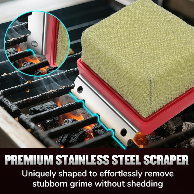 Grill Brush Cleaner for Outdoor, EEFINITE BBQ Steam Cleaning Grill Brushes - Image 8