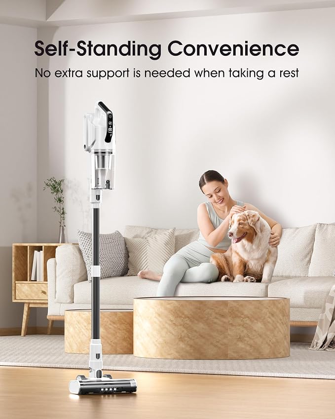 Cordless Vacuum Cleaner, 580W 48KPA 65Mins Runtime Fast Charging Vacuum Cleaner - Image 4