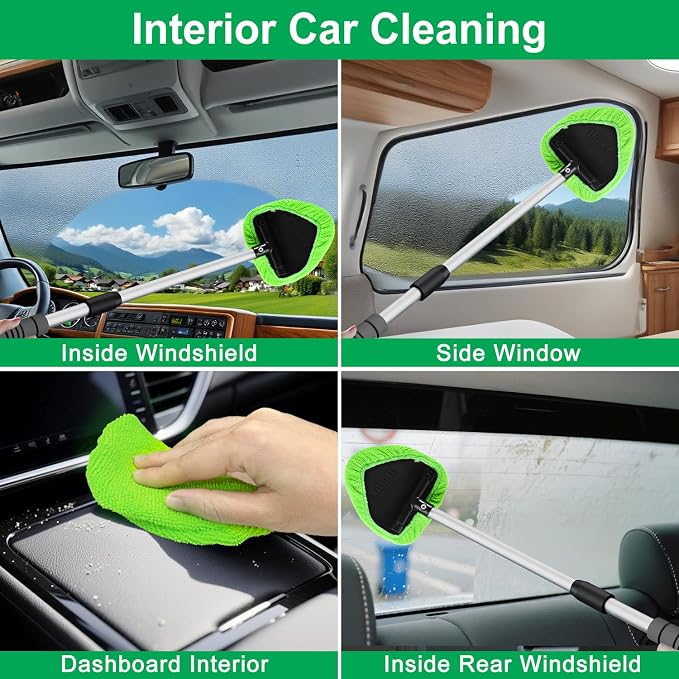 XINDELL 29-inch Windshield Cleaner Tool – Car Interior Window Cleaning Kit - Image 6