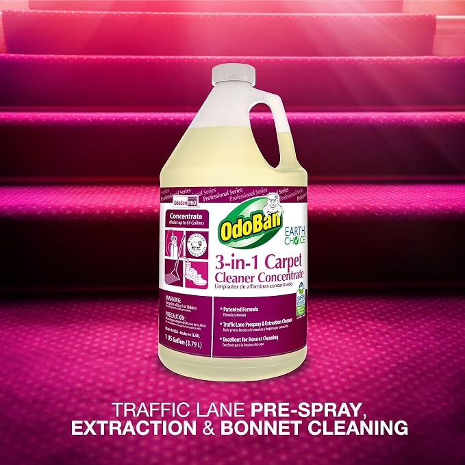 OdoBan Professional Series Cleaning 3-in-1 Carpet Cleaner Concentrate, Made in - Image 4