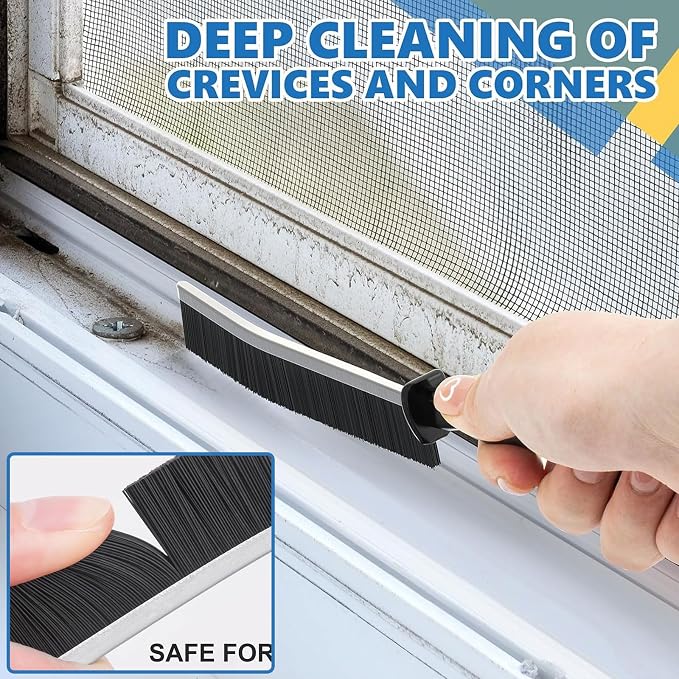 Crevice Cleaning Brush Set – Hard Bristle Gap Cleaning Tool - Image 2