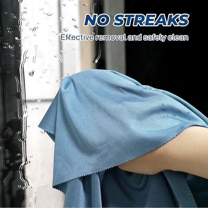 Microfiber Cleaning Cloths Glass Cleaner: 8 Packs 18X18 Window Cleaner Kit Wine - Image 2