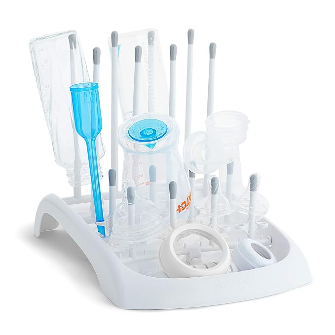 Munchkin Fold Baby Bottle Drying Rack and Bristle Bottle Brush Cleaning - Image 4