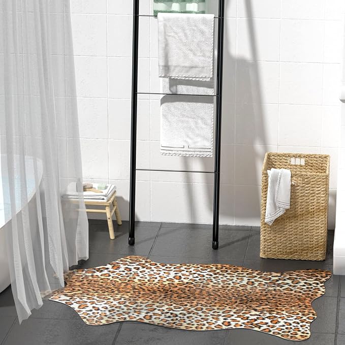 MACEVIA Leopard Rug Cheetah Print Rugs Western Decor - Image 7