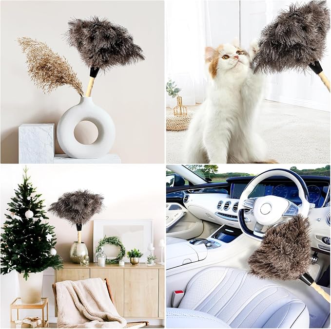 2pcs Ostrich Feather Dusters Natural Feathers Duster - Image 7