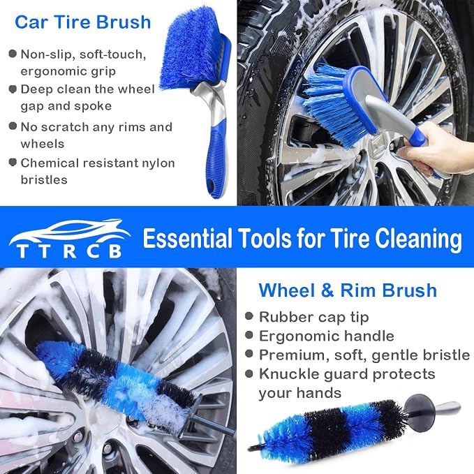 20Pcs Car Wheel Tire Detailing Brush Set, Car Detailing kit, Car Detailing - Image 2