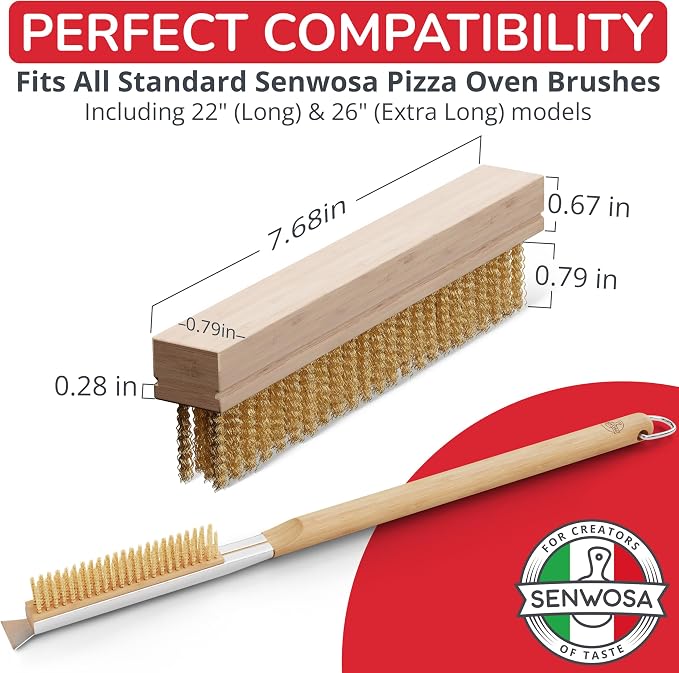 Pizza Oven Brush Head Replacement Set - Image 3