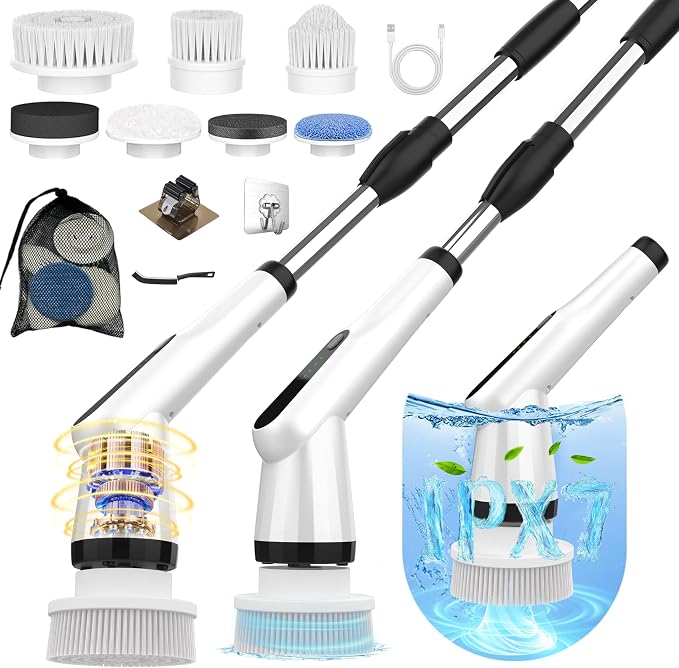 Electric Spin Scrubber, Dreazu IPX7 Shower Scrubber by Dreazu