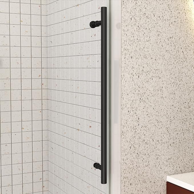 Sunrosa 60" W x 60" H Frameless Tub Shower Door, Sliding Tub Door - Image 3
