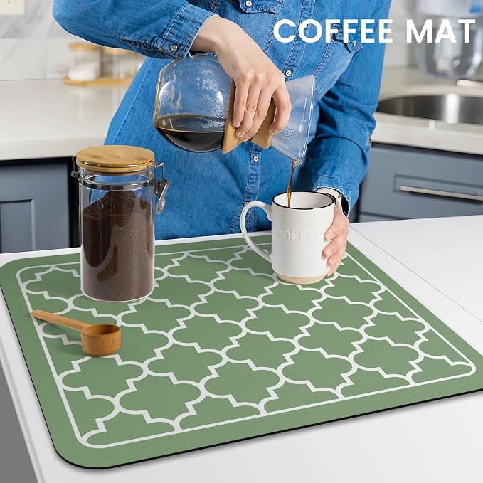 WISELIFE Dish Drying Mat Super Absorbent Drying Mat Large Dish Drying Mats - Image 7