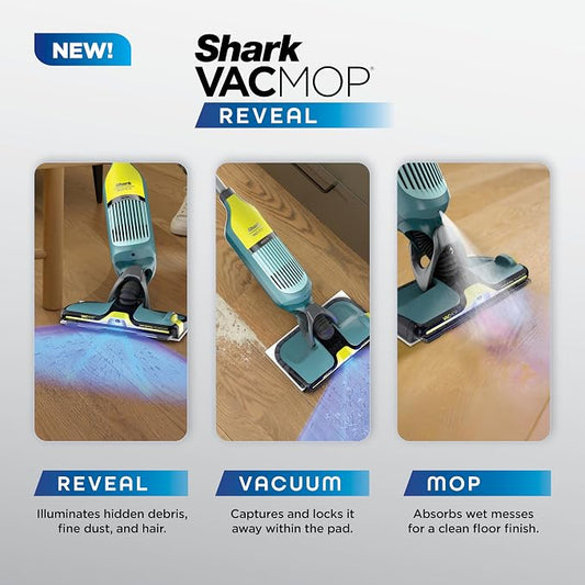 Shark VACMOP Reveal NEW Cordless Hard Floor Cleaner, Vacuum & Spray Mop - Image 2