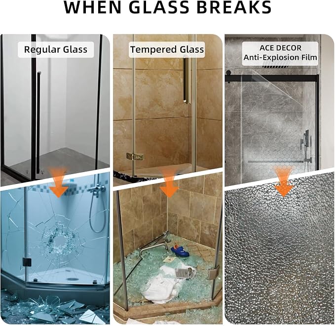 56-60" W x 74" H Frameless Shower Door, Double Sliding Shower Door - Image 3