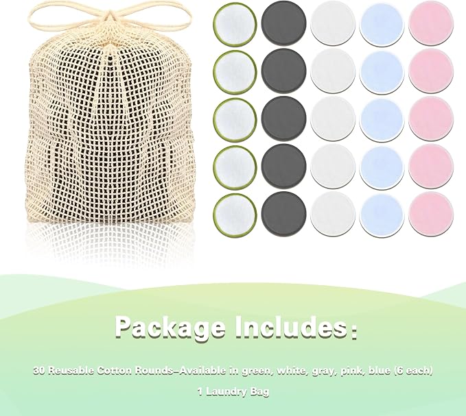 Chloven Reusable Cotton Rounds - Image 6