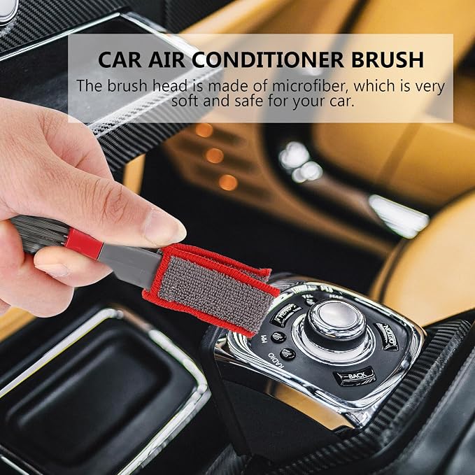 Car Air Vent Cleaning Brush 2pcs, Double Head Mini Duster - Image 5