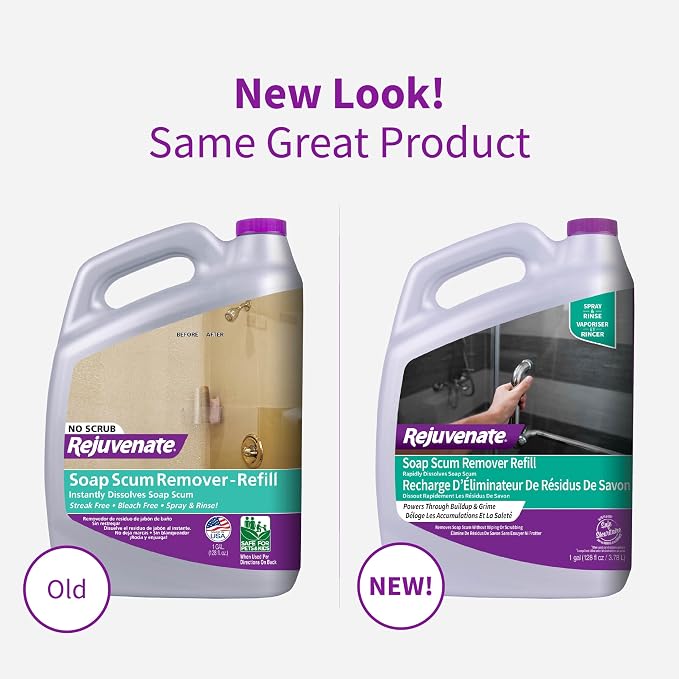 Rejuvenate Soap Scum Remover Refill Easily Dissolves Soap Scum Without Scrubbing - Image 2
