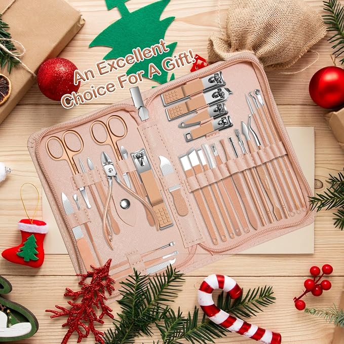 Manicure Set 30 in 1 Nail Clippers Set, Nail Manicure Kit - Image 7