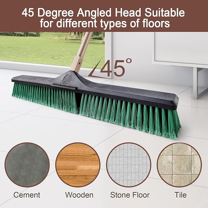 Eyliden Heavy Duty Push Broom 24" - Image 2