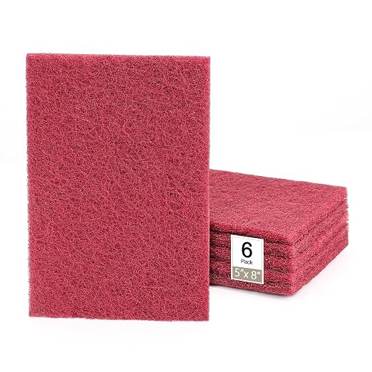 5" x 8" Scuff Pad Maroon 6 Pack by QZATTCAEN
