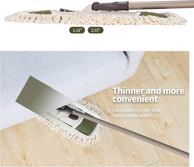 Eyliden Dust Mop with Reusable Washable Pads - Image 5