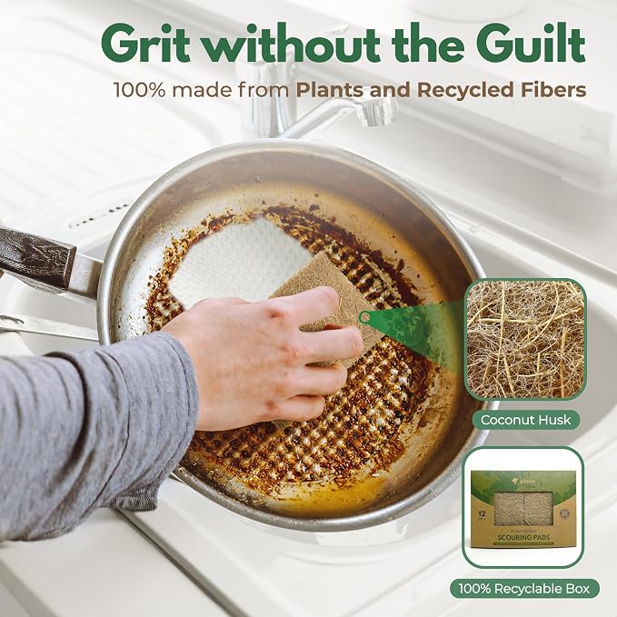Plant-Based Scouring Pads for Dishes - Image 2