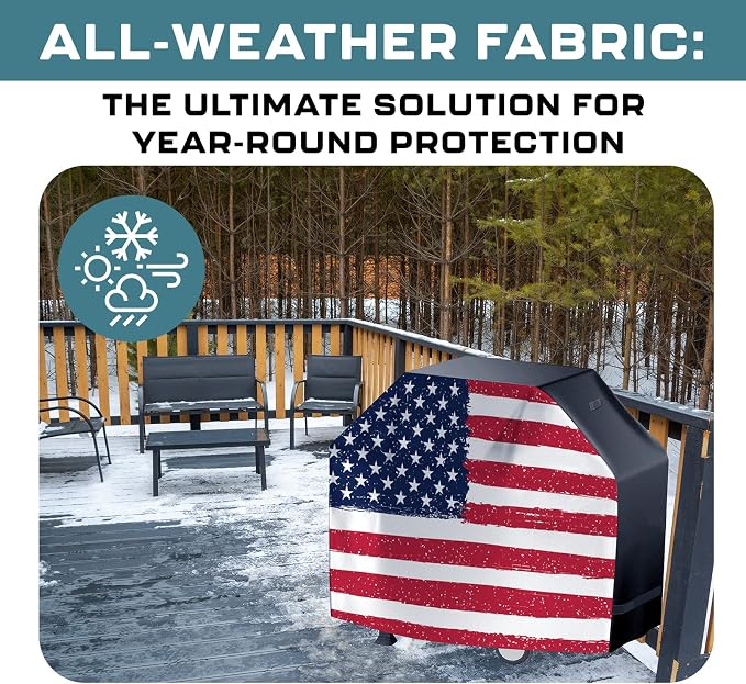US Flag 64 Inch Grill Cover - Image 4