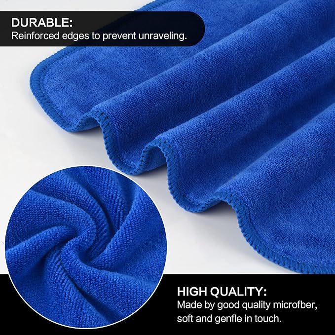 SINLAND Microfiber Facial Cloths Fast Drying Washcloth 12inch x 12inch - Image 2