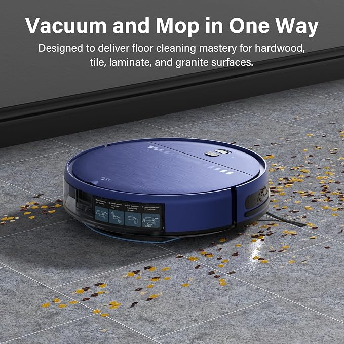 Robot Vacuum and Mop Combo, 2 in 1 Robotic Vacuum Cleaner - Image 2
