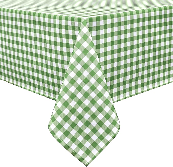 Waterproof Plaid Tablecloth Fabric by Essifunia