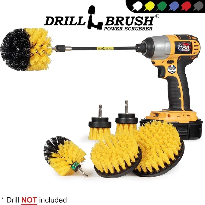 Drillbrush Ultimate Yellow Cleaning Tools - Image 4