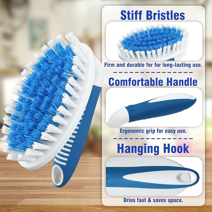 PHYEX Scrub Brush, 2 Size Household Cleaning Brushes - Image 6