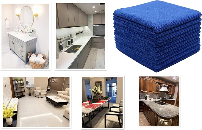 Microfiber Dish Cloths Fast Drying Kitchen Cleaning Cloth Dish Rags Dust Cloths - Image 7