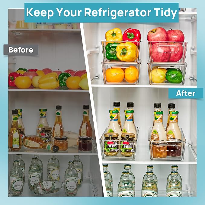 Vtopmart 12pcs Clear Organizers and Storage Bins - Image 4