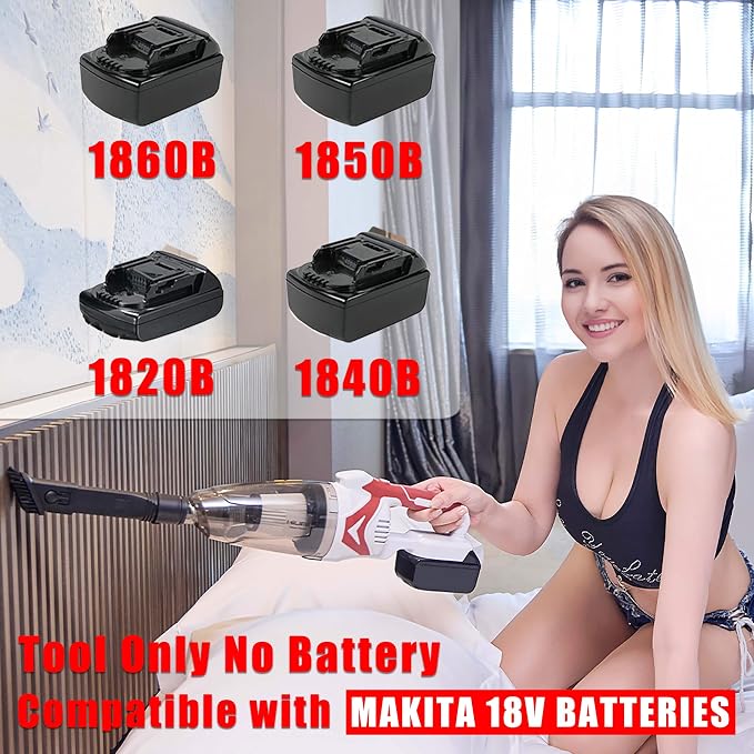 Cordless Vacuum Cleaner for Makita 18V Battery, Handheld Vacuum EasyClean Wet - Image 2