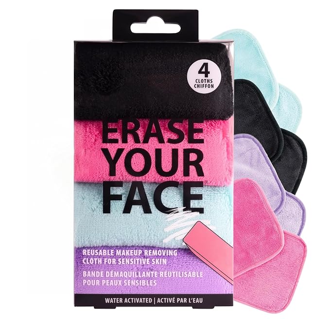 ERASE YOUR FACE Reusable Makeup Remover Cloths by EraseYourFace