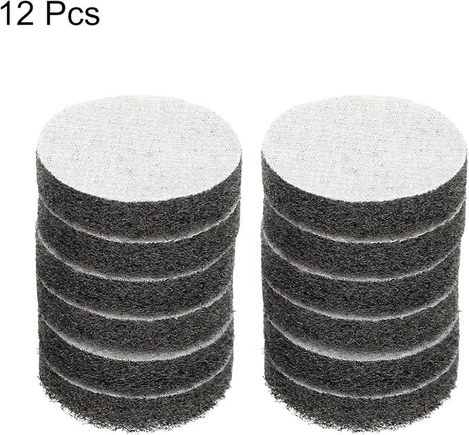 HARFINGTON 12pcs Scrubber Scouring Pads 800 Grits 2 Inch Drill Power Brush Hoop - Image 3