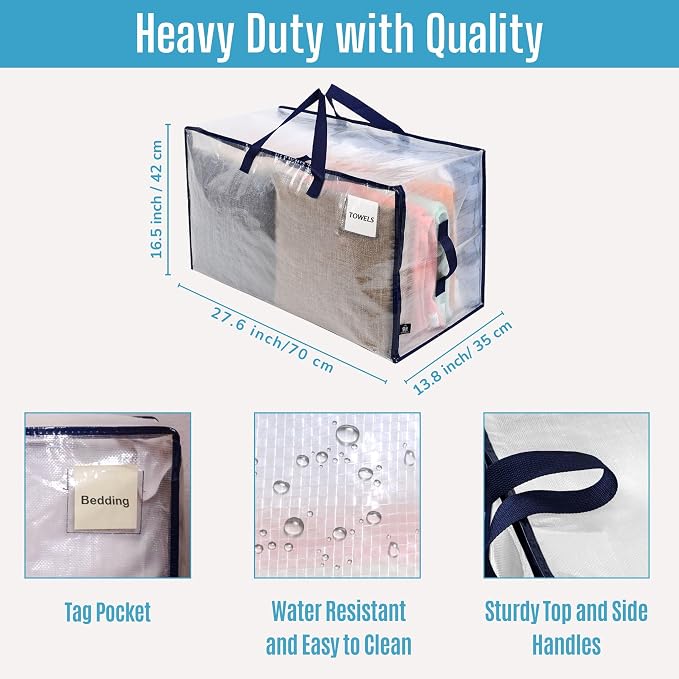 VENO 2 Pack Moving and Storage Bags, Heavy Duty, Alternative to Moving Boxes - Image 3