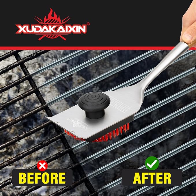Nylon Grill Brush, Dual Grip Design, - Image 6