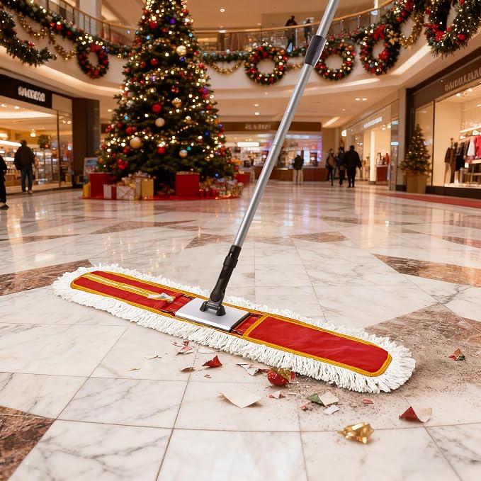 Heavy-Duty 36" Commercial Dust Mop & Floor Sweeper - Image 3