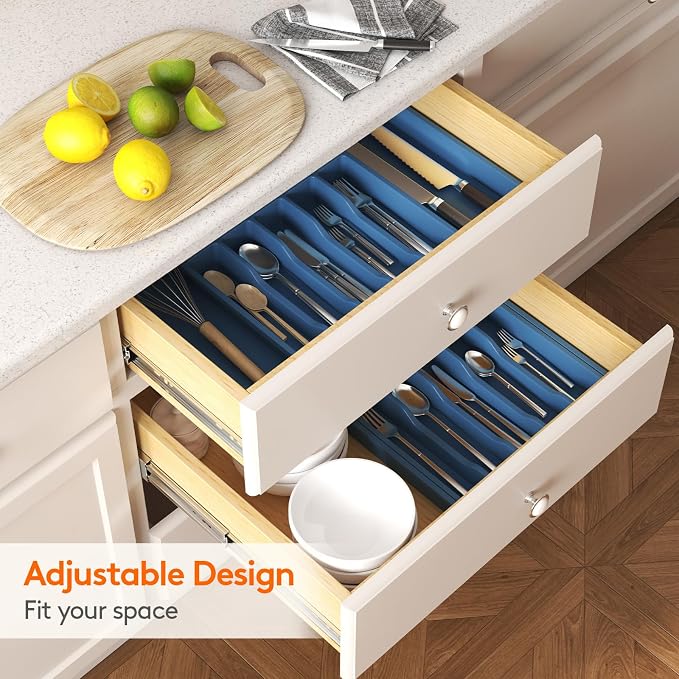 Lifewit Silverware Drawer Organizer, Expandable Utensil Tray - Image 7