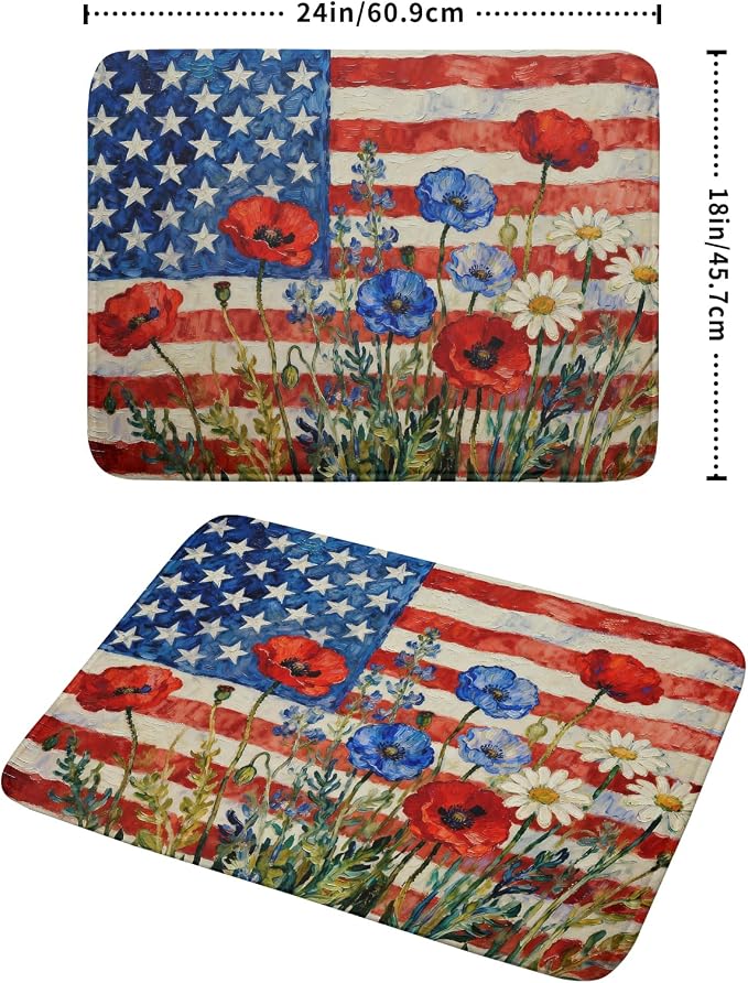 4th of July Patriotic Dish Drying Mat - Image 2