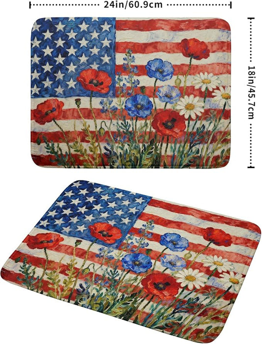 4th of July Patriotic Dish Drying Mat - Image 2