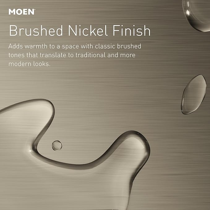 Moen Preston Collection Spot Resist Brushed Nickel 7-inch Bathroom Hand Towel - Image 2