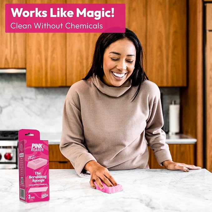 Pink Formula Pink Eraser – The Ultimate Scrubbing Sponge, Extra Durable - Image 5