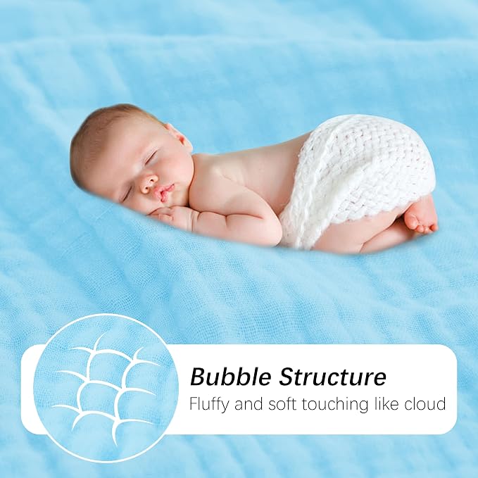 SWEET DOLPHIN Muslin Baby Bath Towels Blanket - Image 7