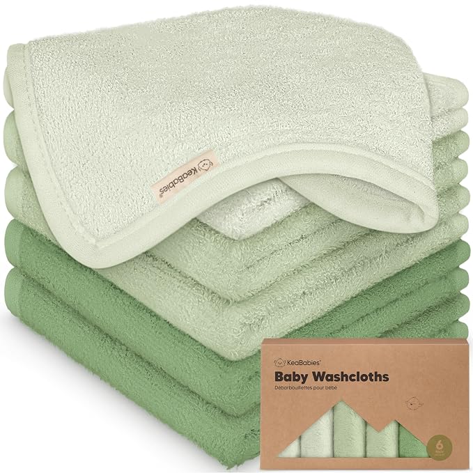 6-Pack Baby Washcloths by KeaBabies