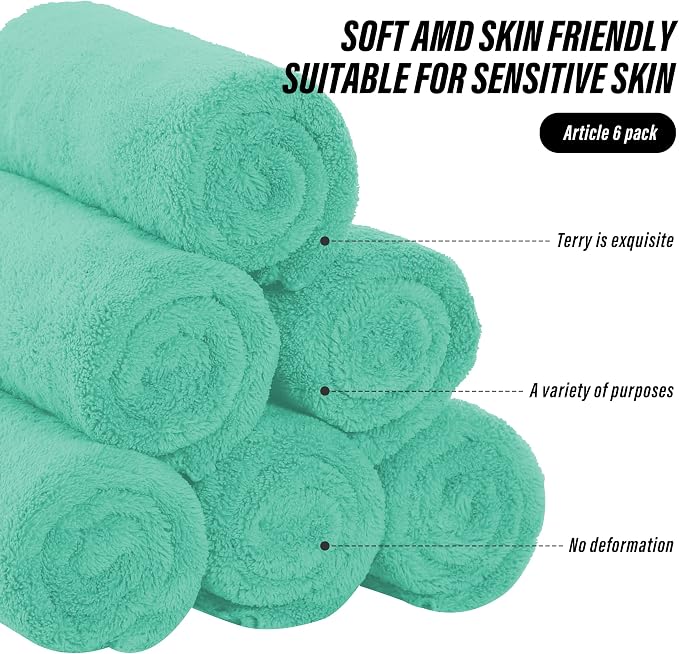 MOONQUEEN 6 Pack Premium Hand Towels - Image 7