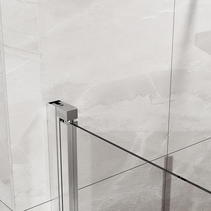 Frameless Bi-Fold Shower Door 34" W x 72" H, 1/4" Clear Tempered Glass - Image 5