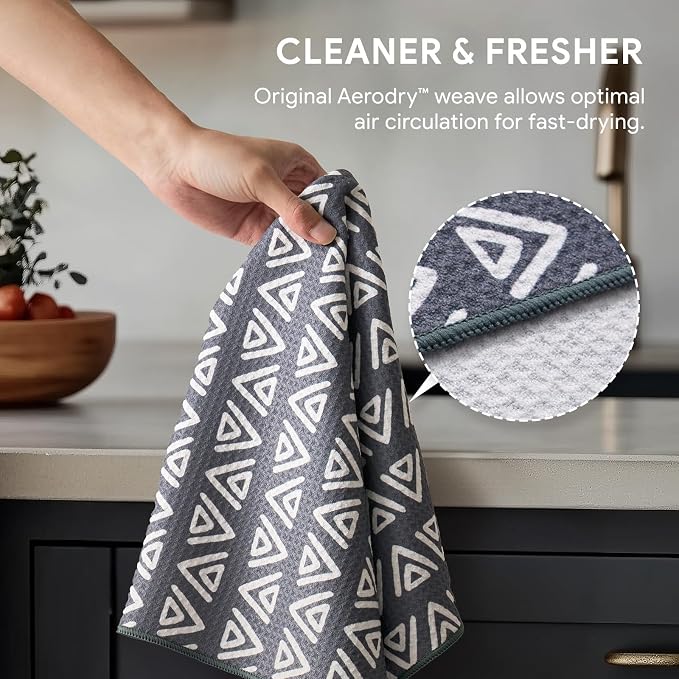 RECYCO Waffle Kitchen Towel Set of 2 - Image 4