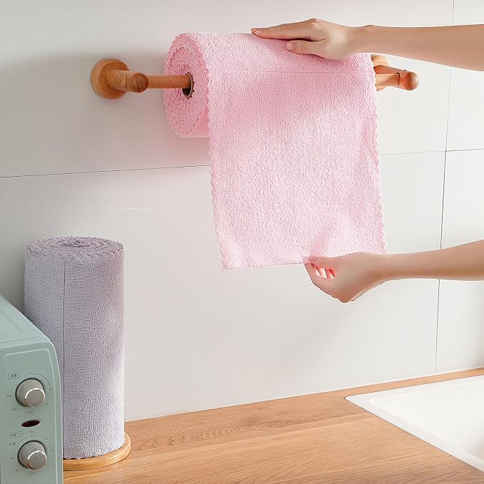80 Pack Microfiber Cleaning Cloth Roll, Lint Free Rags & Tear Away Reusable - Image 4