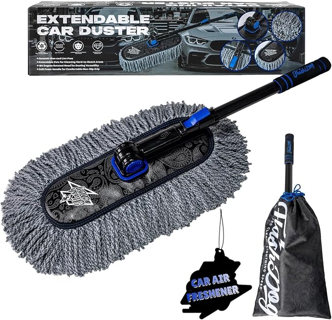Flash Dog Car Duster Exterior Scratch Free Aluminum Alloy Extendable Handle and by FlashDog